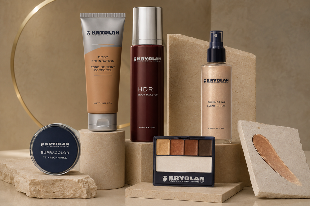 Produtos profissionais para maquiagem corporal