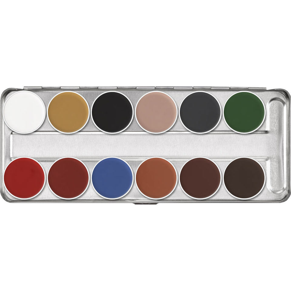 Paleta Aquacolor com 6 Cores Kryolan – imagem oficial 1