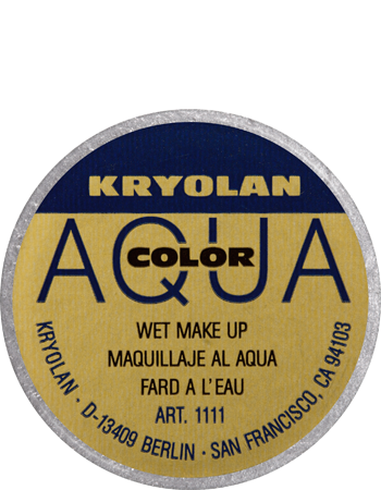 Aquacolor Metálico 8 ml Kryolan — cor SILVER