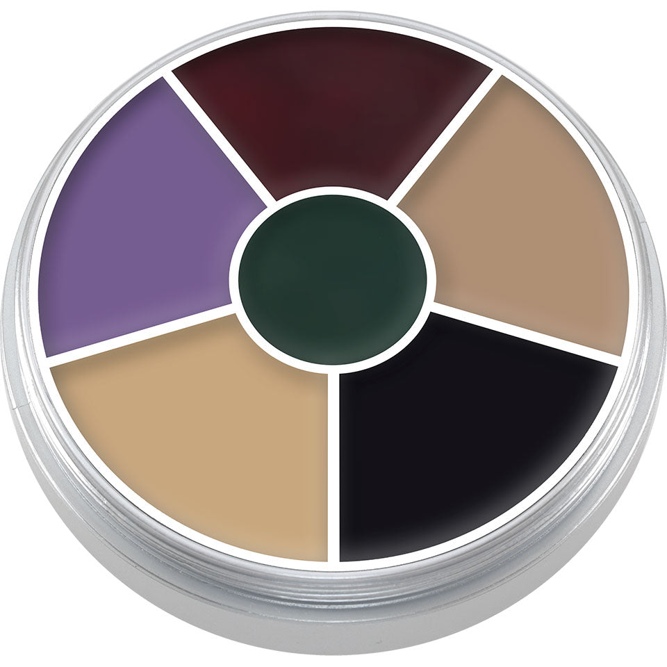 Paleta Circular Cream Color com 6 Cores — imagem oficial Kryolan Espanha 1