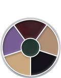 Paleta Circular Cream Color com 6 Cores Kryolan — imagem principal