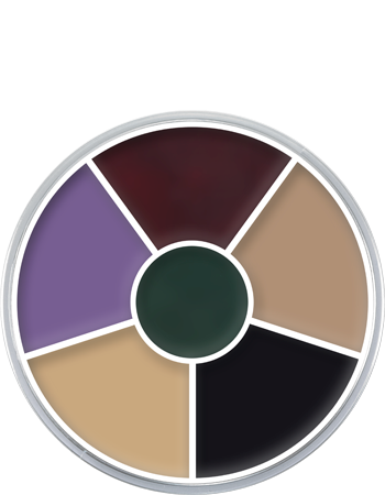 Paleta Circular Cream Color com 6 Cores Kryolan — imagem principal