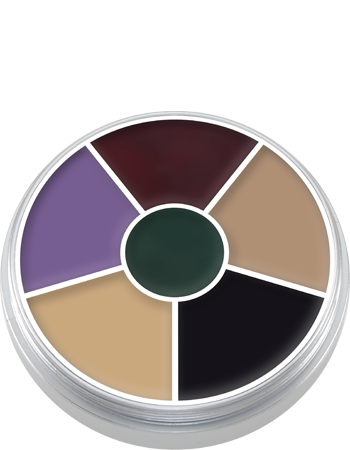 Paleta Circular Cream Color com 6 Cores Kryolan — detalhe 2