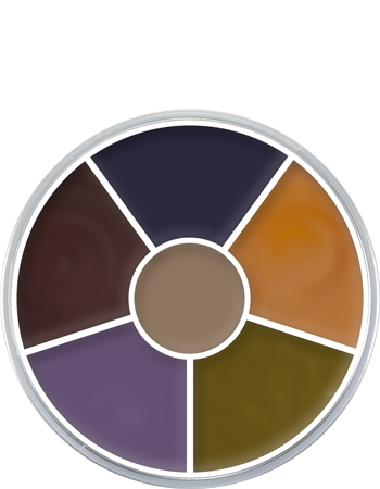 Paleta Circular Cream Color com 6 Cores Kryolan — detalhe 5