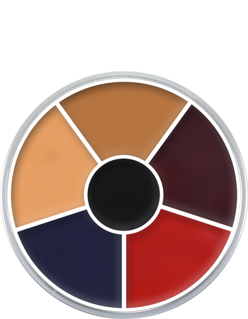 Paleta Circular Cream Color com 6 Cores Kryolan — detalhe 9