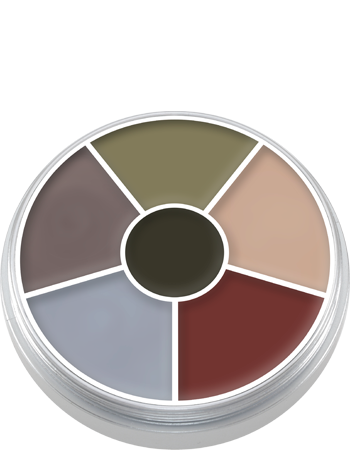 Paleta Circular Cream Color com 6 Cores Kryolan — detalhe 12