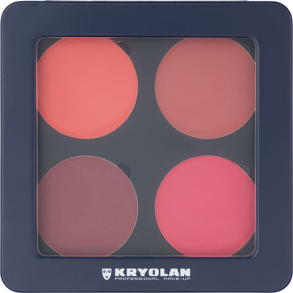Paleta de Blush Cremoso com 4 Cores Kryolan – imagem oficial 1
