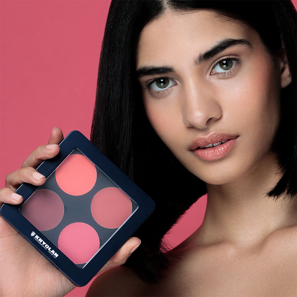 Paleta de Blush Cremoso com 4 Cores Kryolan – imagem oficial 2