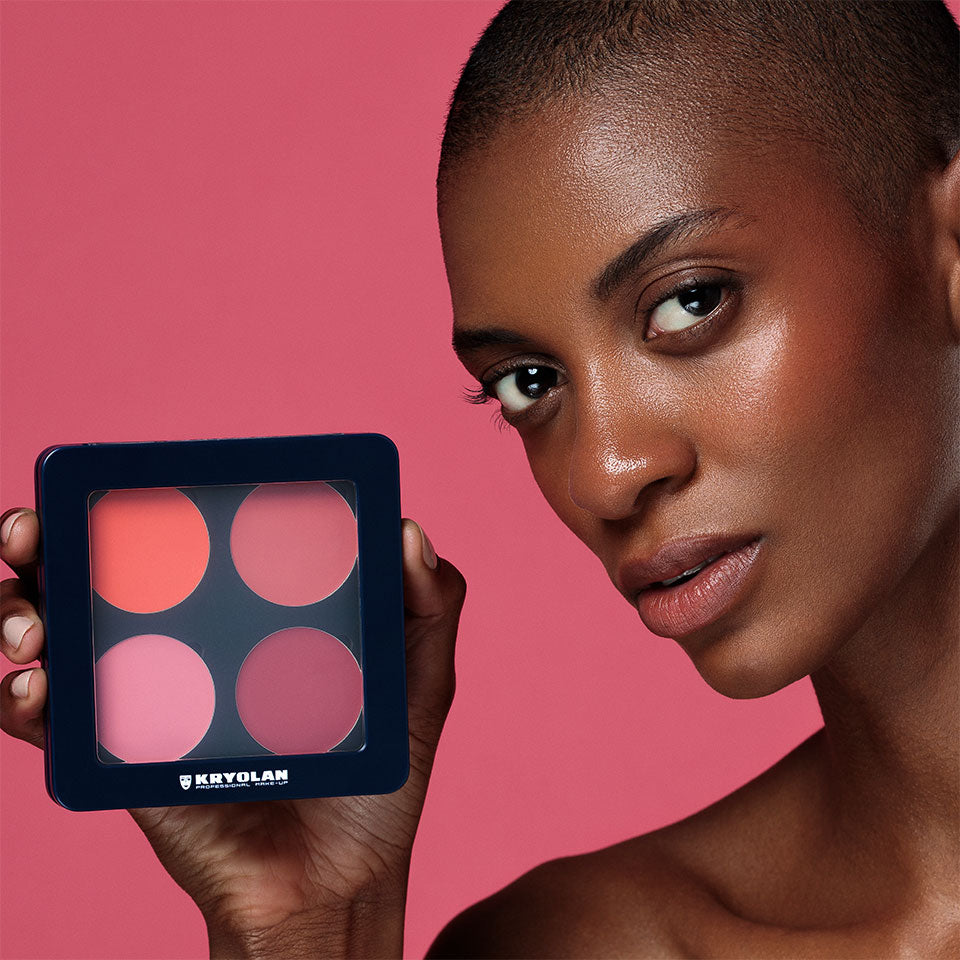 Paleta de Blush Cremoso com 4 Cores Kryolan – imagem oficial 3