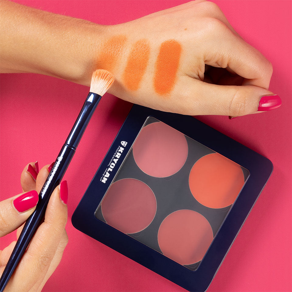 Paleta de Blush Cremoso com 4 Cores Kryolan – imagem oficial 5