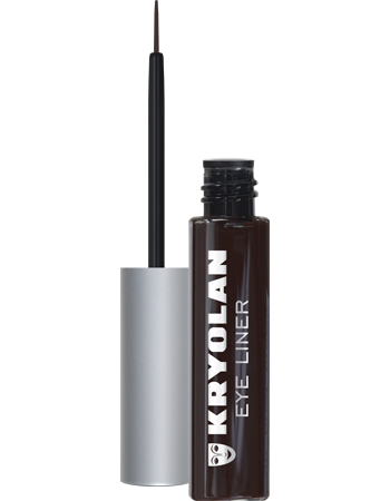 Delineador Preto com Pincel Kryolan — variação BROWN