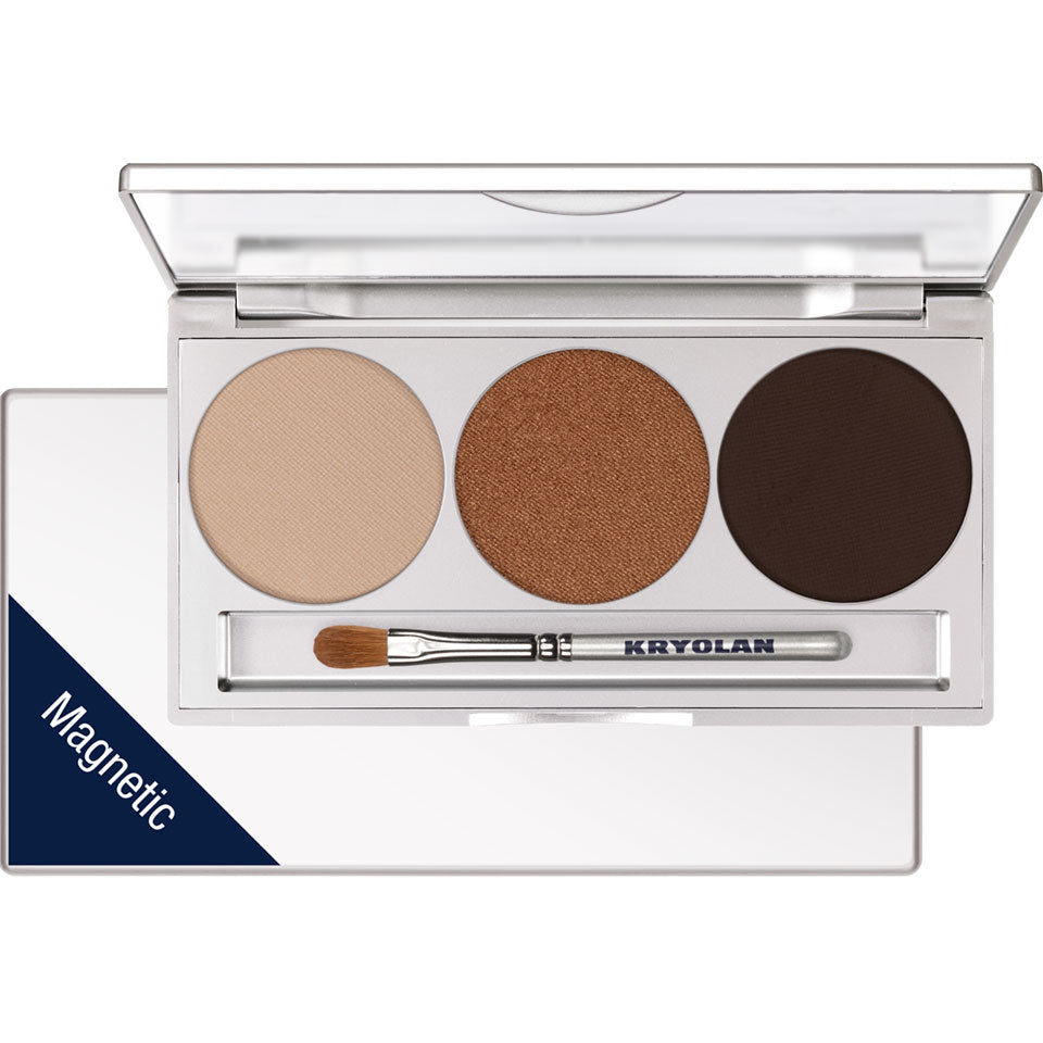 Paleta de Sombras Trio - Coleção Smokey — imagem oficial Kryolan Espanha 2