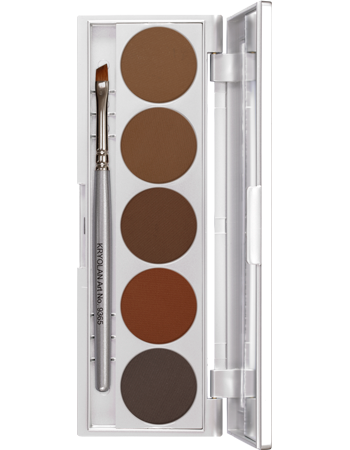 Paleta de Pó para Sobrancelhas com 5 Cores Kryolan