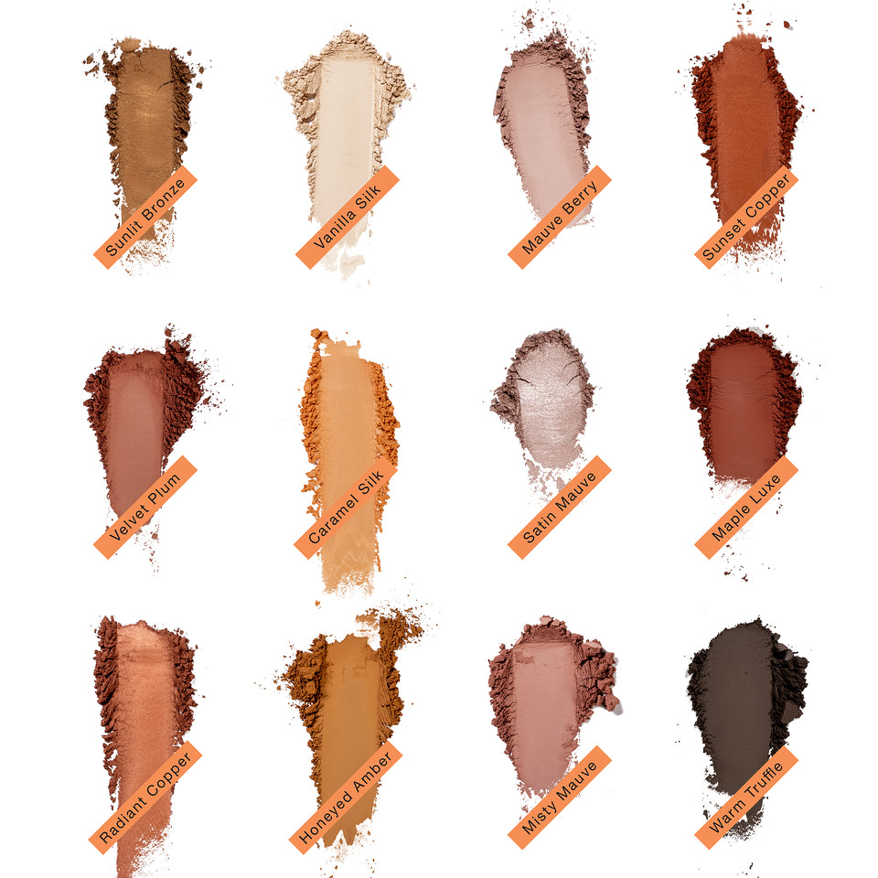 Paleta Eye Shadow Velvet Vision com 12 Cores Kryolan – imagem oficial 2