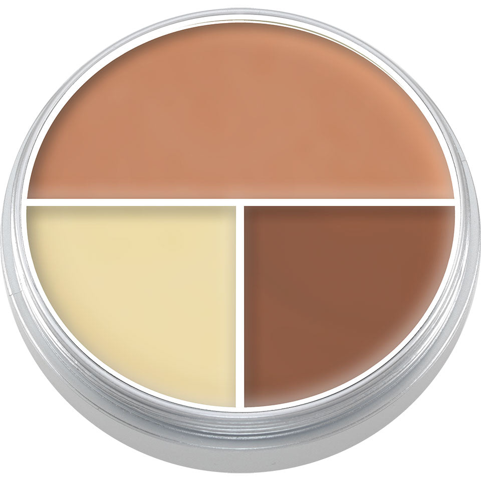 Paleta Ultra Foundation Trio Kryolan – imagem oficial 2