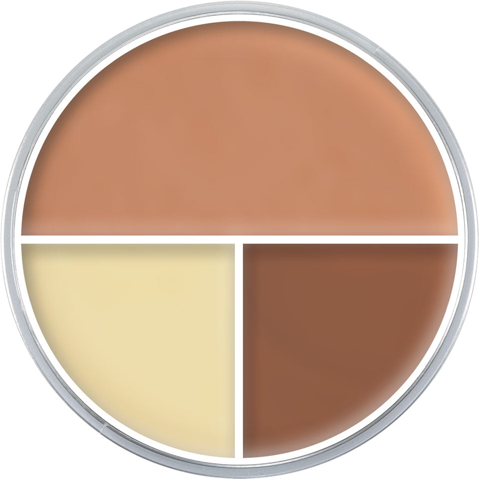Paleta Ultra Foundation Trio Kryolan – imagem oficial 1