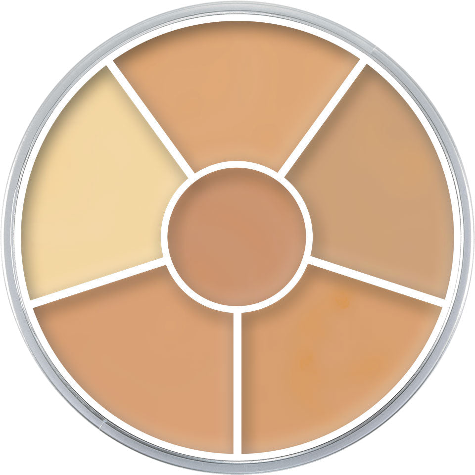 Paleta Circular de Corretivos Kryolan — combinação 1