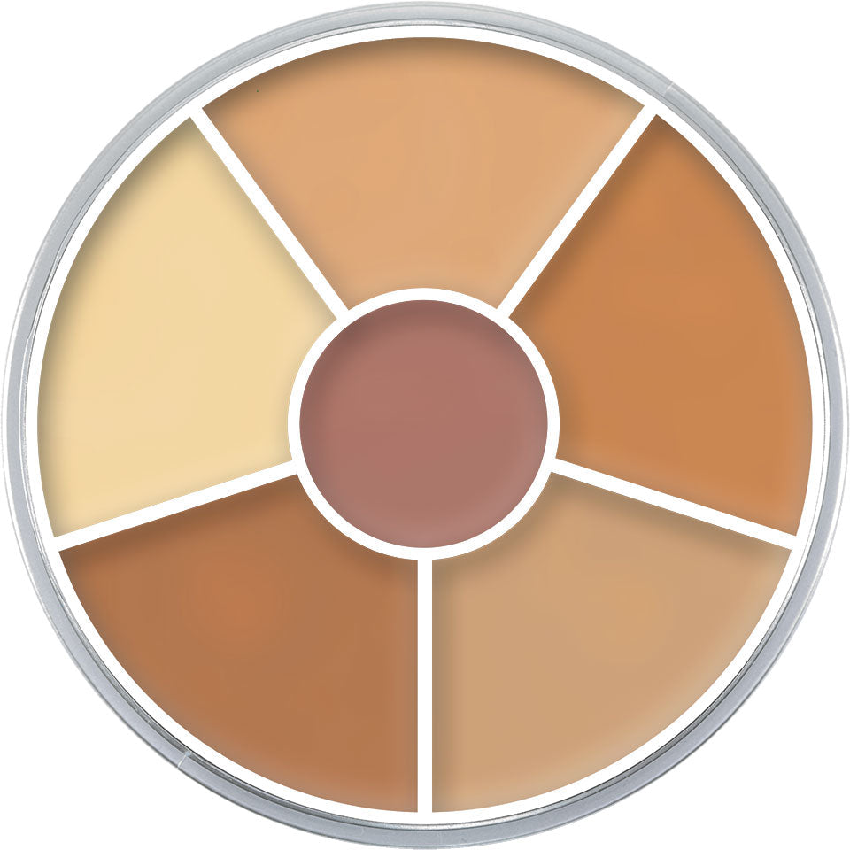 Paleta Circular de Corretivos Kryolan — combinação 2