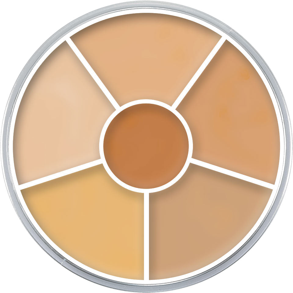 Paleta Circular de Corretivos Kryolan — combinação 3