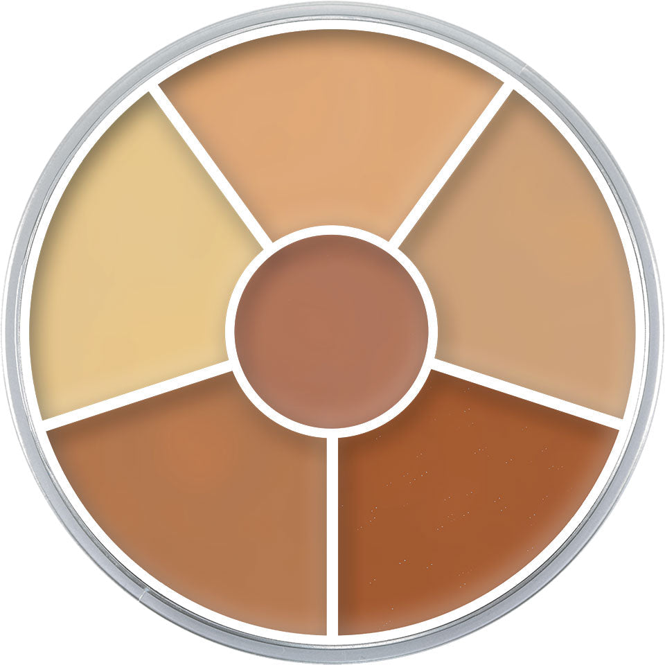 Paleta Circular de Corretivos Kryolan — combinação 4