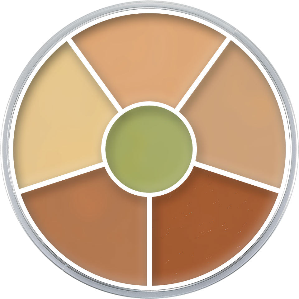 Paleta Circular de Corretivos Kryolan — combinação 5