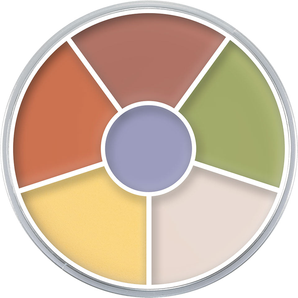 Paleta Circular de Corretivos Kryolan — combinação Neutralizer