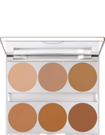 Paleta Dual Finish com 6 Cores Kryolan