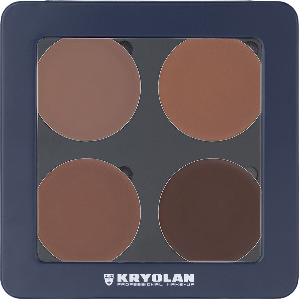 Paleta Sculpt & Glow com 4 Cores Kryolan – imagem oficial 2