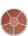 Paleta Circular Lip Rouge com 6 Cores Kryolan — combinação A
