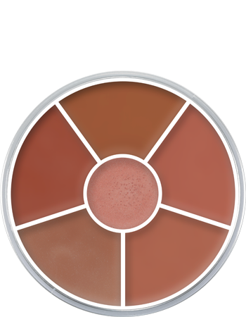 Paleta Circular Lip Rouge com 6 Cores Kryolan — combinação A