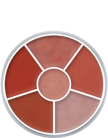 Paleta Circular Lip Rouge com 6 Cores Kryolan — combinação B