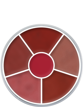 Paleta Circular Lip Rouge com 6 Cores Kryolan — combinação C