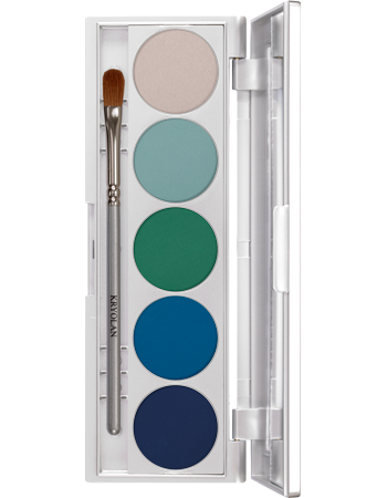 Paleta de Sombras Shades com 5 Cores Kryolan — combinação DUBLIN