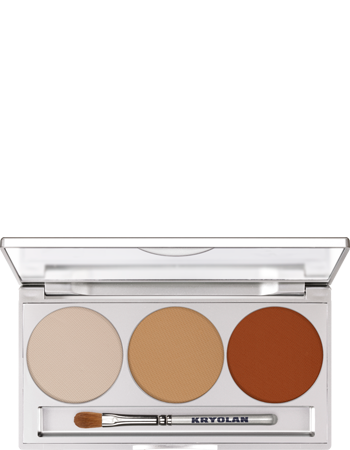 Paleta de Sombras Trio Kryolan — combinação DUNES