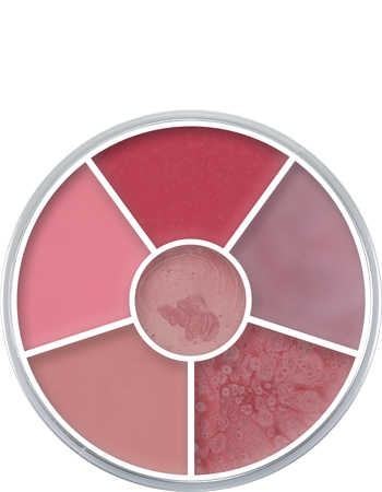 Paleta Circular Lip Rouge com 6 Cores Kryolan — combinação E