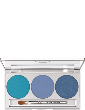 Paleta de Sombras Trio Kryolan — combinação GLACIER