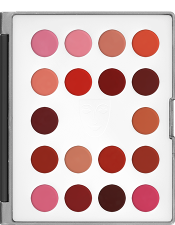 Mini Paleta Lip Rouge com 18 Cores Kryolan — combinação LC