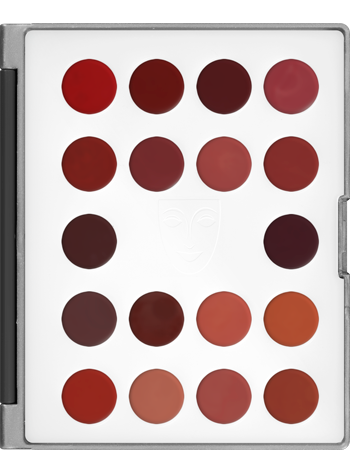 Mini Paleta Lip Rouge com 18 Cores Kryolan — combinação LF