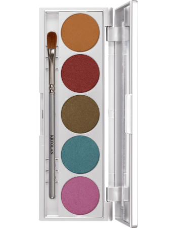 Paleta de Sombras Shades com 5 Cores Kryolan — combinação LAS VEGAS