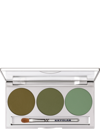 Paleta de Sombras Trio Kryolan — combinação OASIS