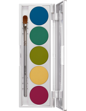 Paleta de Sombras Shades com 5 Cores Kryolan — combinação RIO
