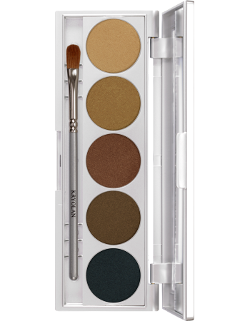 Paleta de Sombras Shades com 5 Cores Kryolan — combinação SANTIAGO