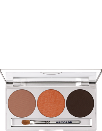Paleta de Sombras Trio - Coleção Smokey Kryolan — combinação SMOKEY TERRACOTTA