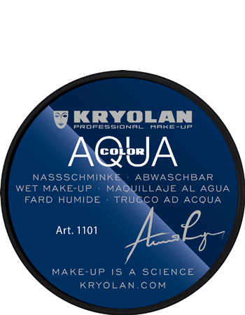 Aquacolor 8 ml Kryolan — cor DEEP BLACK